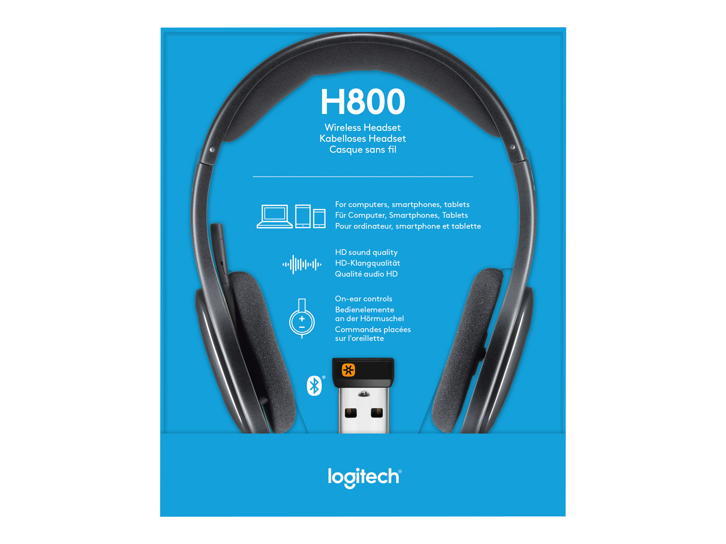 Nimans - Logitech Wireless Headset H800 - Headset - On-Ear - 2.4